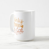 Ich rede nur mit Cat Kaffeetasse (Vorderseite Links)