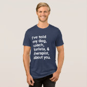 Ich rede von dir! Tri-Blend shirt (Vorderseite voll)