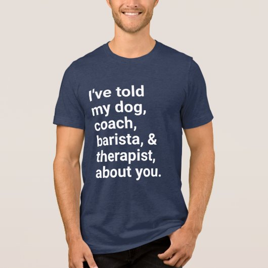 Ich rede von dir! Tri-Blend shirt (Vorderseite)
