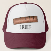 Ich Regel Wooden Ruler Mathe Nerd Lehrer Schulhut