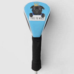 Ich regiere den Mops der Welt Golf Headcover