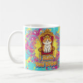 Ich regiere Sie Drool Funny Cat Design Kaffeetasse (Links)