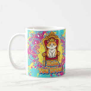 Ich regiere Sie Drool Funny Cat Design Kaffeetasse