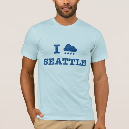 Ich regne Seattle T-Shirt (Vorderseite)