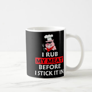 Ich reibe mein Fleisch, bevor ich es in den Bbq-Li Kaffeetasse