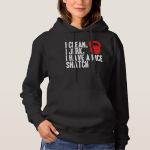 Ich reinige, ich Jerk, und ich habe einen schönen Hoodie