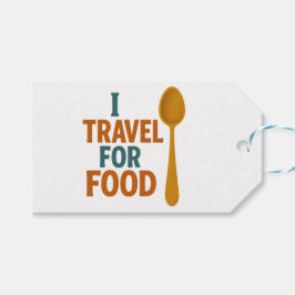 Ich reise für Lebensmittel - Vintages Spoon-Abente Geschenkanhänger