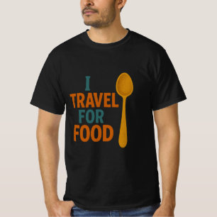 Ich reise für Lebensmittel - Vintages Spoon-Abente T-Shirt