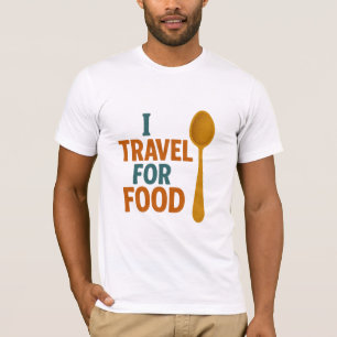 Ich reise für Lebensmittel - Vintages Spoon-Abente T-Shirt