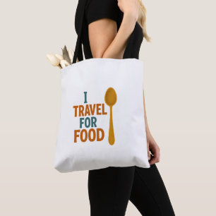 Ich reise für Lebensmittel - Vintages Spoon-Abente Tasche