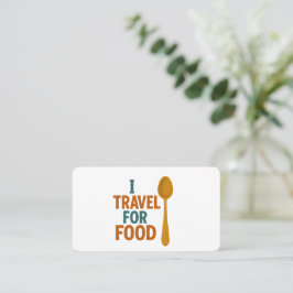Ich reise für Lebensmittel - Vintages Spoon-Abente Visitenkarte