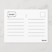 Ich reise... mit meinen Büchern! Postkarte (Rückseite)