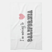 Ich reise nach Kalifornien Handtuch (Vertikal)