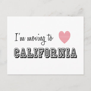 Ich reise nach Kalifornien Postkarte