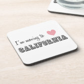 Ich reise nach Kalifornien Untersetzer (Linke Seite)