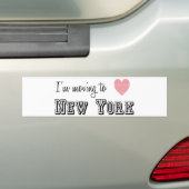 Ich reise nach New York Autoaufkleber (Auf Auto)