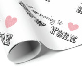 Ich reise nach New York Geschenkpapier (Rolleneckpunkt)