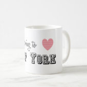 Ich reise nach New York Kaffeetasse (VorderseiteRechts)