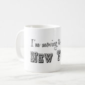 Ich reise nach New York Kaffeetasse (Vorderseite Links)