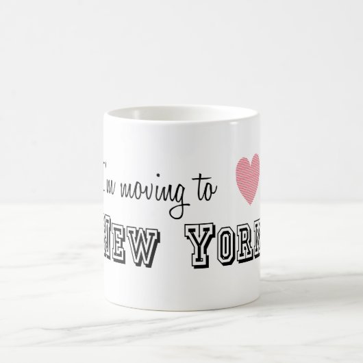 Ich reise nach New York Kaffeetasse (Mittel)