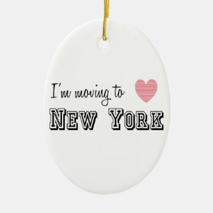 Ich reise nach New York Keramik Ornament
