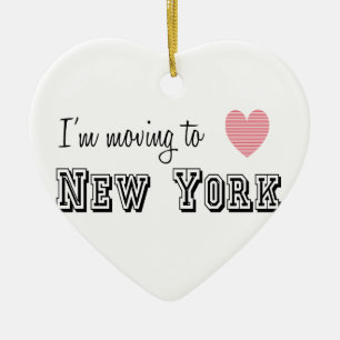 Ich reise nach New York Keramik Ornament