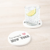 Ich reise nach New York Sandstein Untersetzer (Seite)