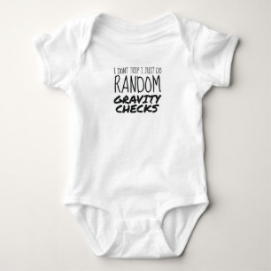 Ich reise nicht einfach nur zufällige Gravity-Karo Baby Strampler