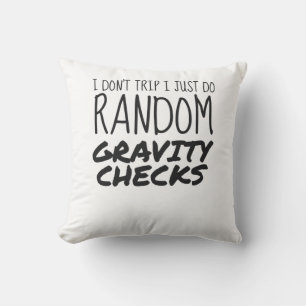 Ich reise nicht einfach nur zufällige Gravity-Karo Kissen