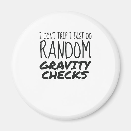 Ich reise nicht einfach nur zufällige Gravity-Karo Magnet (Vorne)