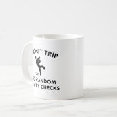Ich reise nicht kaffeetasse (Vorderseite Links)