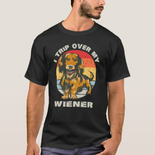 Ich reise über meine Dackel Niedliche Dackel Hund  T-Shirt