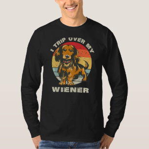 Ich reise über meine Dackel Niedliche Dackel Hund T-Shirt
