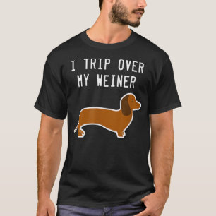 Ich reise über meine Weiner Funny Dackel T T-Shirt