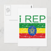 Ich reite Äthiopien Postkarte (Vorne/Hinten)