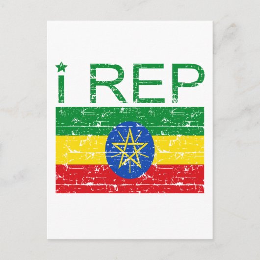 Ich reite Äthiopien Postkarte (Vorderseite)