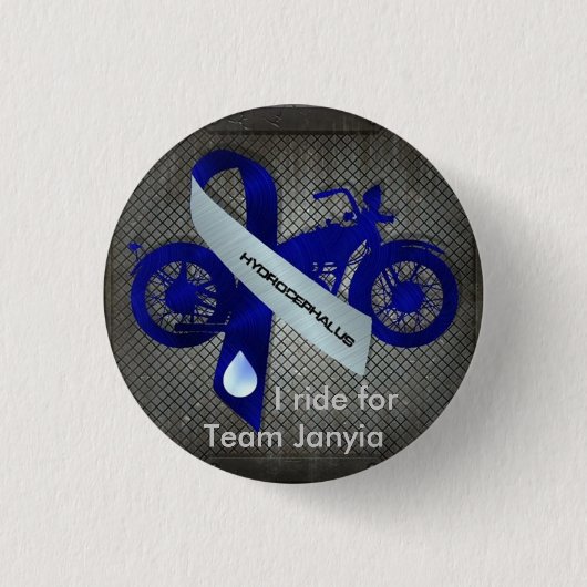 Ich reite für Team Janyia Button (Vorderseite)