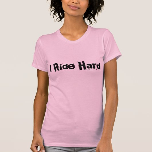 "Ich reite stark" Sledders.com-T - Shirt der (Vorderseite)