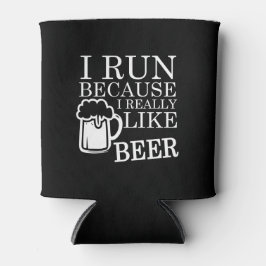 Ich renne, weil ich Bierkomisch mag Dosenkühler