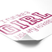 Ich renne wie ein Mädchen, versuche einfach aufzus Fotodruck (Ecke)