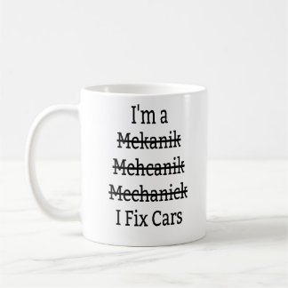 Ich repariere Autos Kaffeetasse