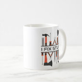 Ich repariere Proben, Werkzeuge, lustigen Mechanik Kaffeetasse (VorderseiteRechts)