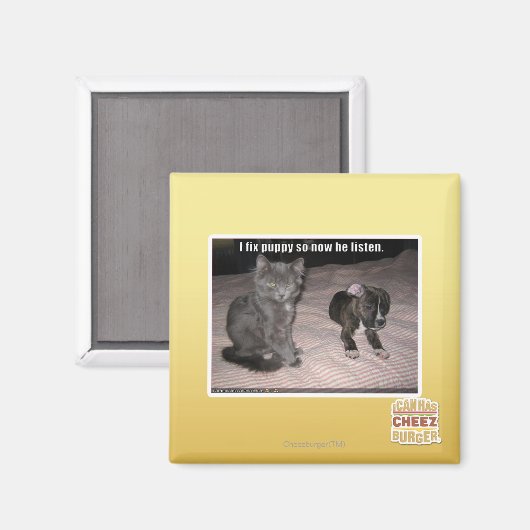 Ich repariere Puppy Magnet (Vorderseite/Rückseite)
