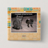 Ich repariere Welpen Button (Vorderseite)