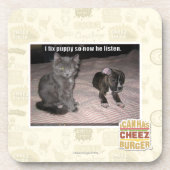 Ich repariere Welpen Getränkeuntersetzer (Vorderseite)