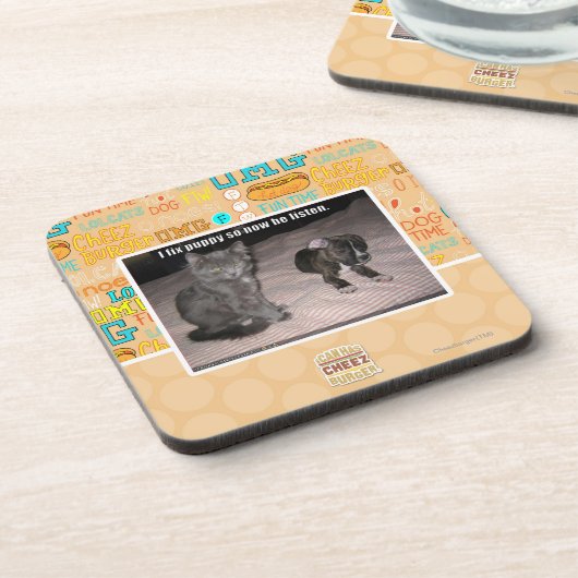 Ich repariere Welpen Getränkeuntersetzer (Linke Seite)