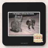 Ich repariere Welpen Untersetzer (Vorderseite)