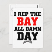 Ich reproduziere die Bucht Postkarte (Vorne/Hinten)