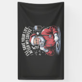 Ich Rett dein Leben nach meinem Kaffeehaus Banner (Vertikal)