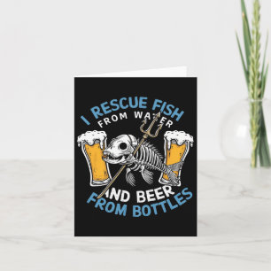 Ich rette Fische aus Wasser und trinke Bier aus Bo Karte